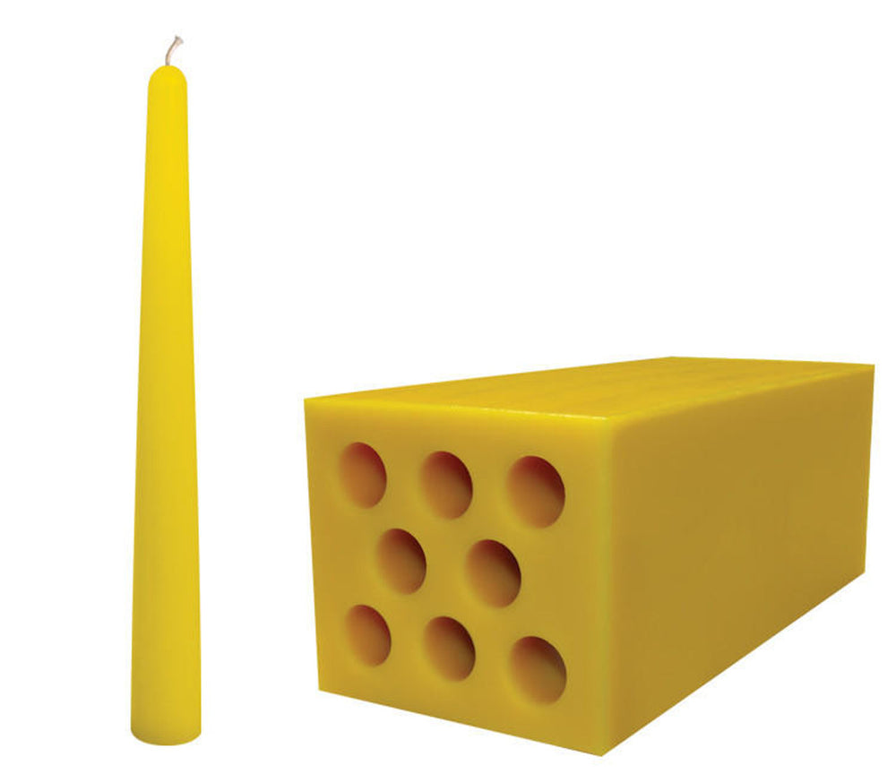 10" Taper Candle Mold - Set of 8