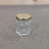 Hexagon Glass Jar