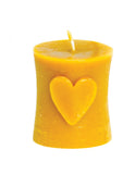 Cylinder With Heart Candle Mold