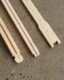 9 1/8" (Deep) Wood Frames - Groove Top and Bottom Bars