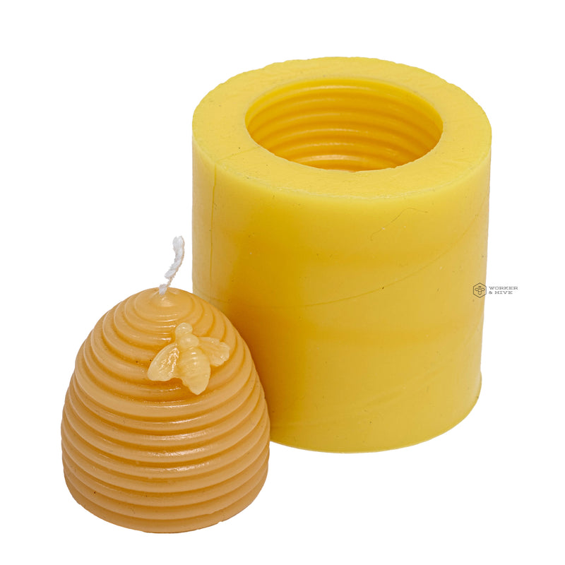 2" Skep Beeswax Candle Mold