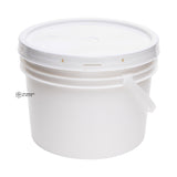 4L White Pail with Gasket Lid