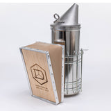 4 x 10 Stainless Steel Smoker w/shield - Dadant