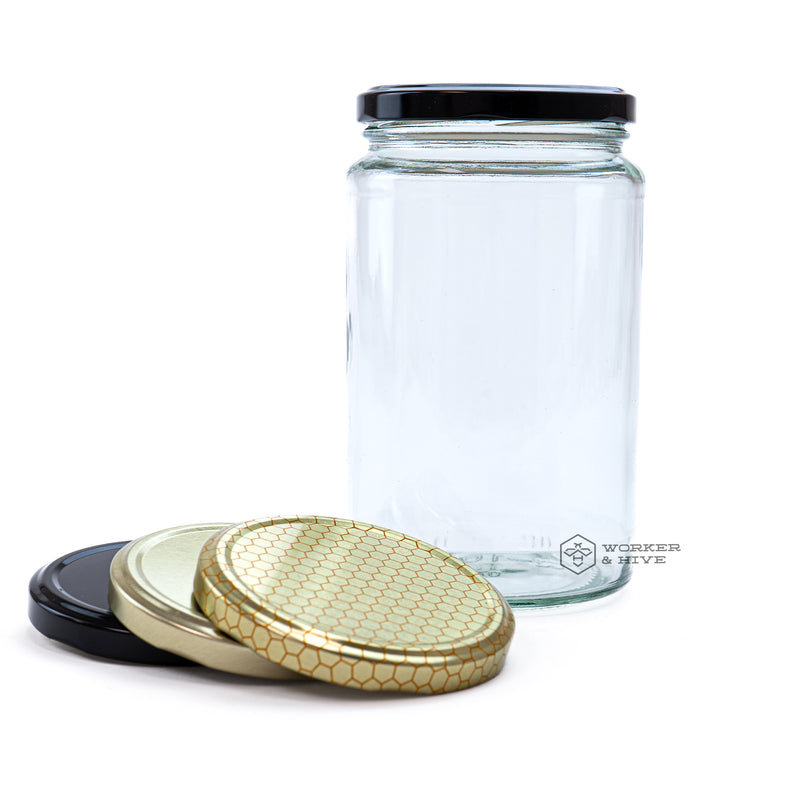 Glass Honey Jar
