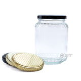 Meile Jar - Honeycomb Embossed Glass Jar