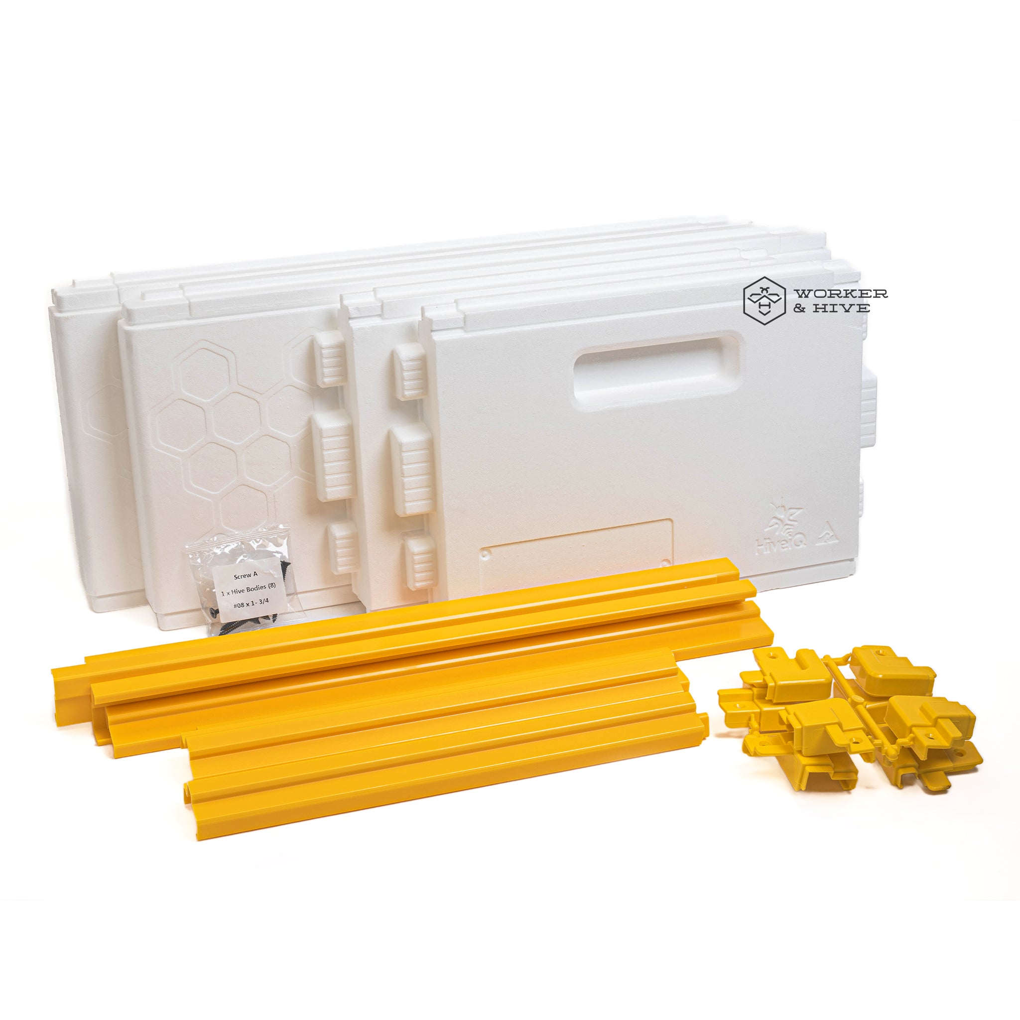 HiveIQ Deep Hive Body - 9 Frame - Unassembled — Worker and Hive Bee Supply