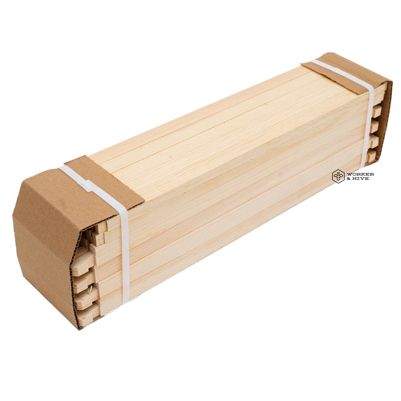 9 1/4" (Deep) Wood Frames - Wedge Top / Groove Bottom Bars