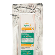 A silver metallic stand-up pouch of Apivar 2.0