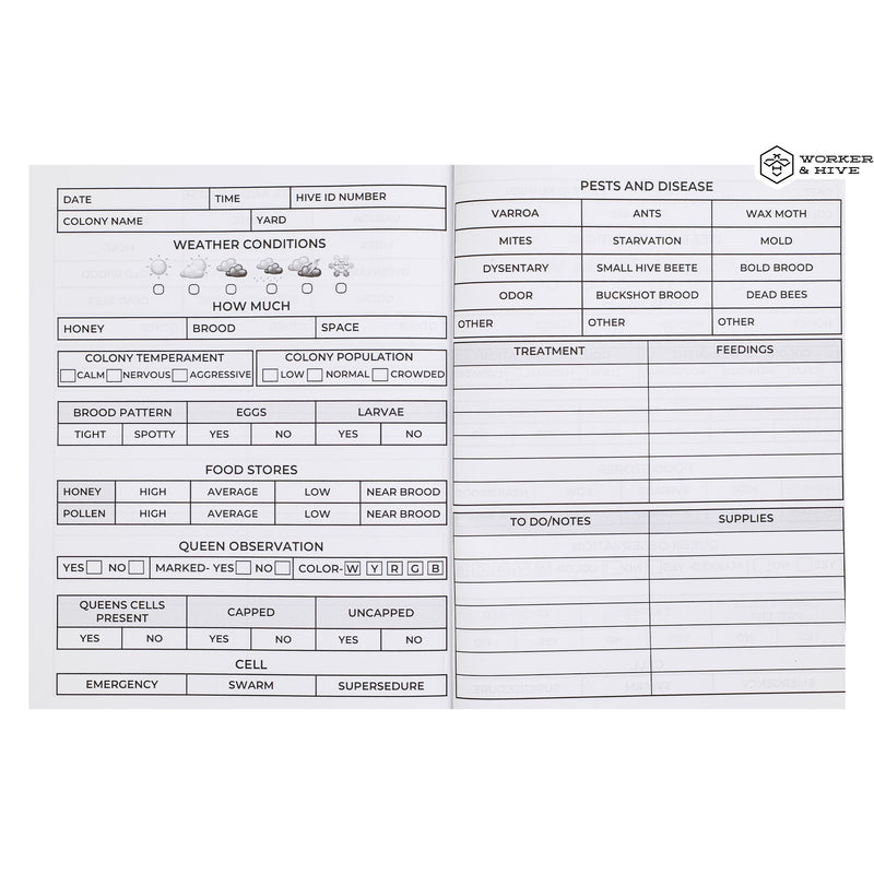Beekeeping Log Book