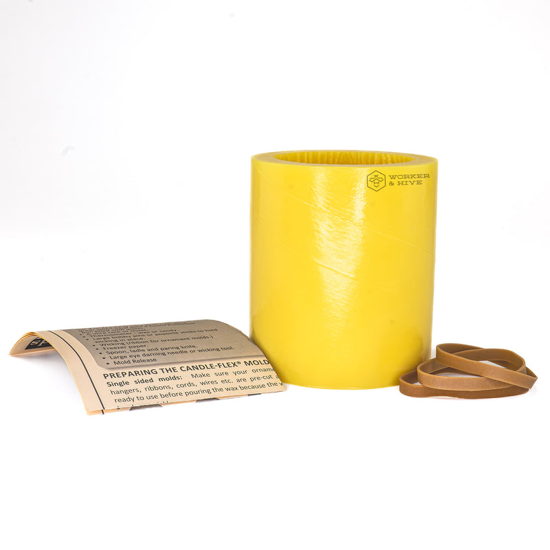 Wood Grain Cylinder Candle Mold