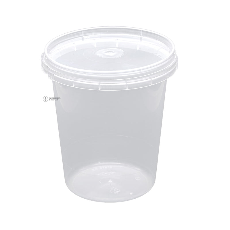 Clear Plastic Honey Tubs