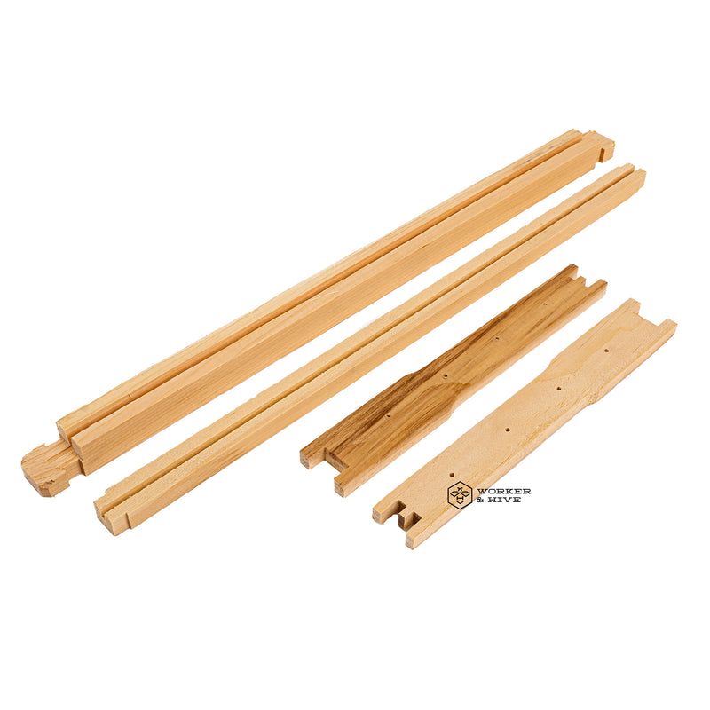 9 1/8" (Deep) Wood Frames - Groove Top and Bottom Bars