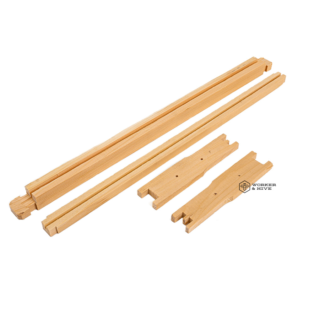 6 1/4" (Medium) Wood Frames - Groove Top and Bottom Bars