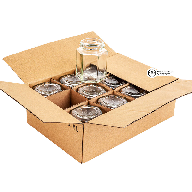 Hexagon Glass Jar