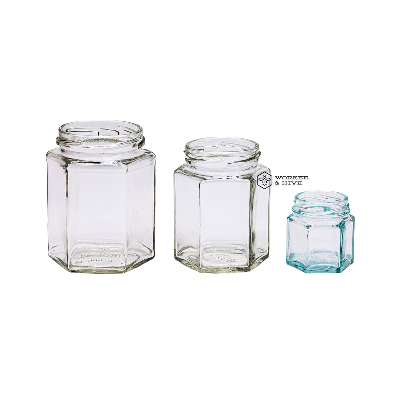 Hexagon Glass Jar