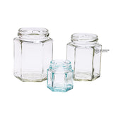 Hexagon Glass Jar