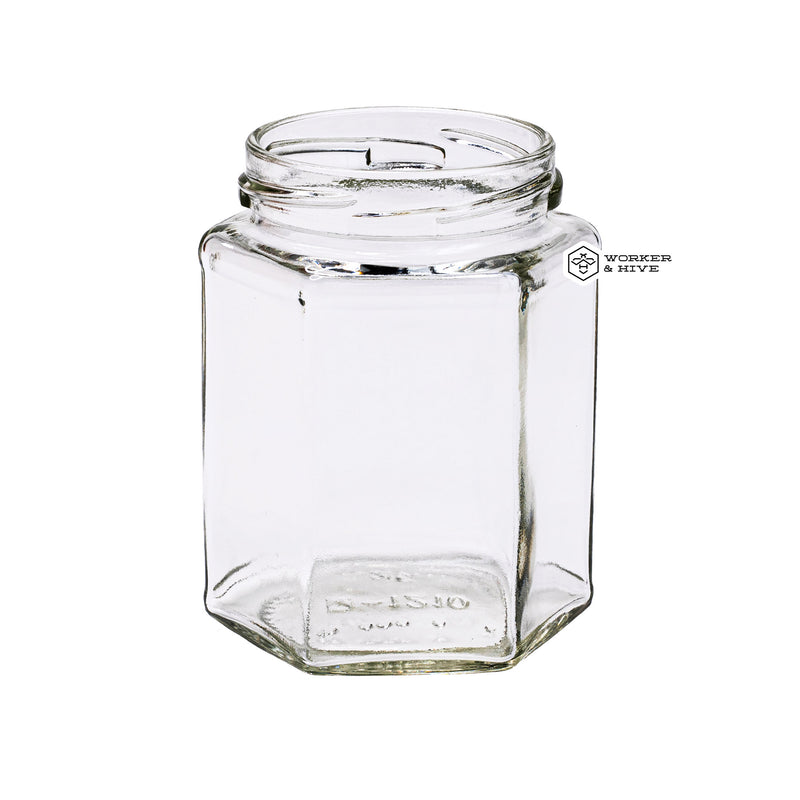 Hexagon Glass Jar