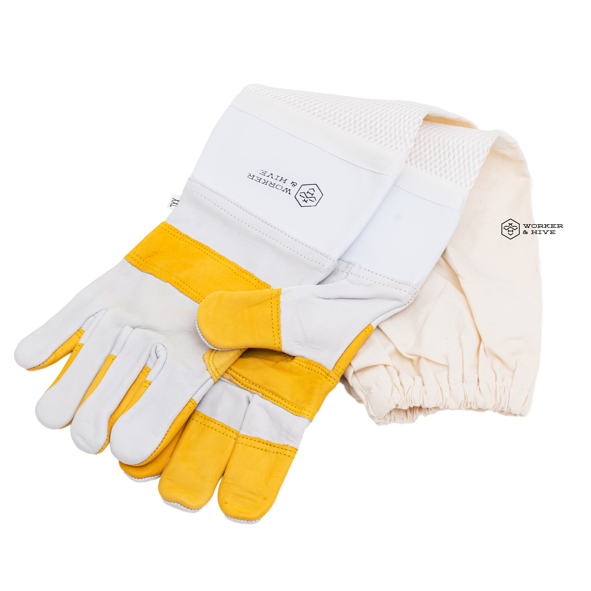 OZ Armour Heavy Duty Vented Beekeeping Gloves — Worker and Hive