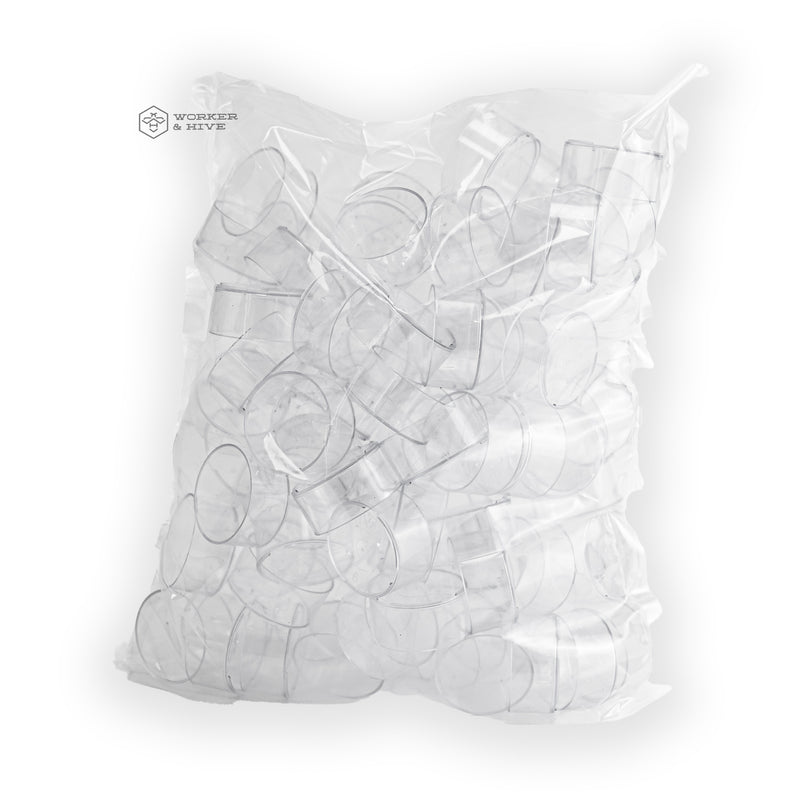 Clear Plastic Polycarbonate TeaLight Cups - 100pc