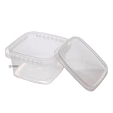 Square Plastic Container with Lid - 350ml