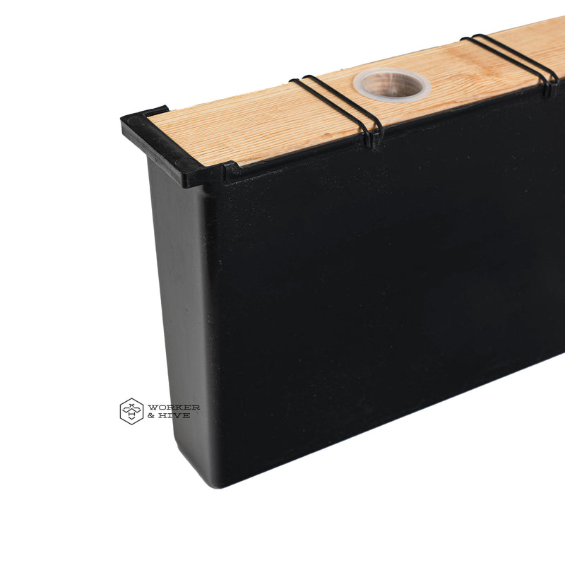 9 1/8" Mann Lake Frame Feeder - 3" Wide (Holds 2 Gallon) with Cap and Ladder