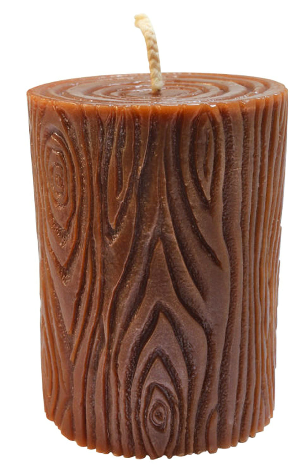 Wood Grain Cylinder Candle Mold