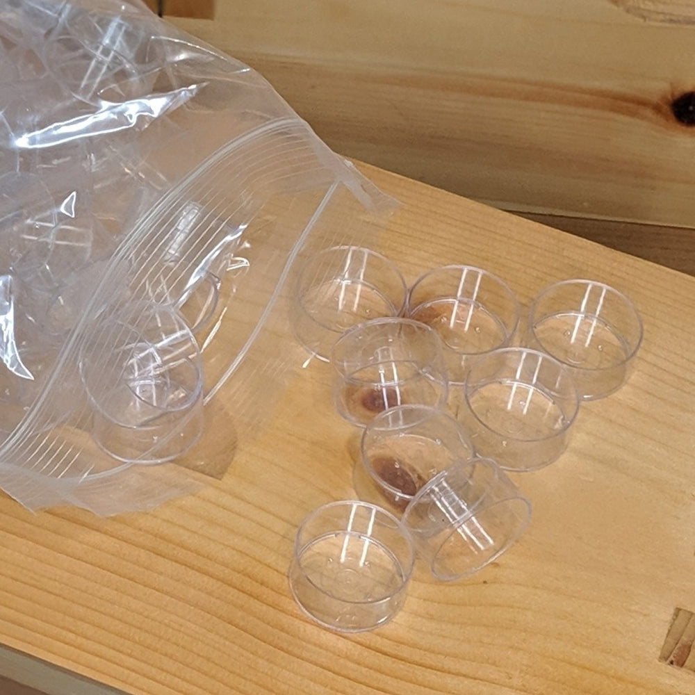 Clear Plastic Polycarbonate TeaLight Cups - 100pc