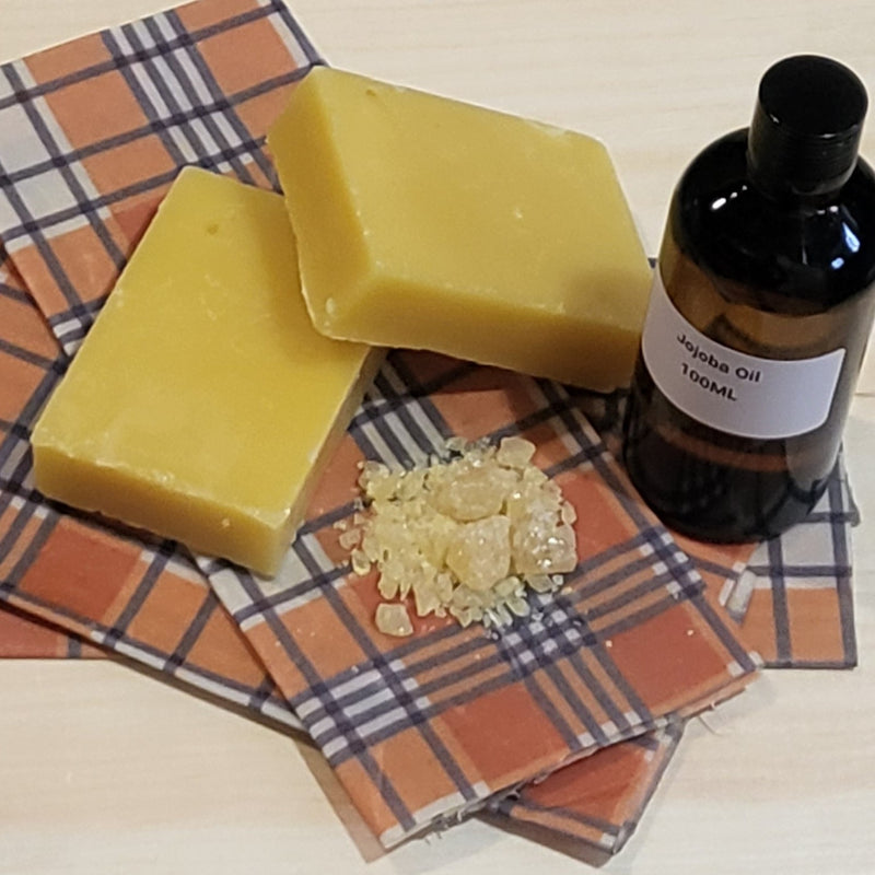 Wax food wrap pre-mixed blocks