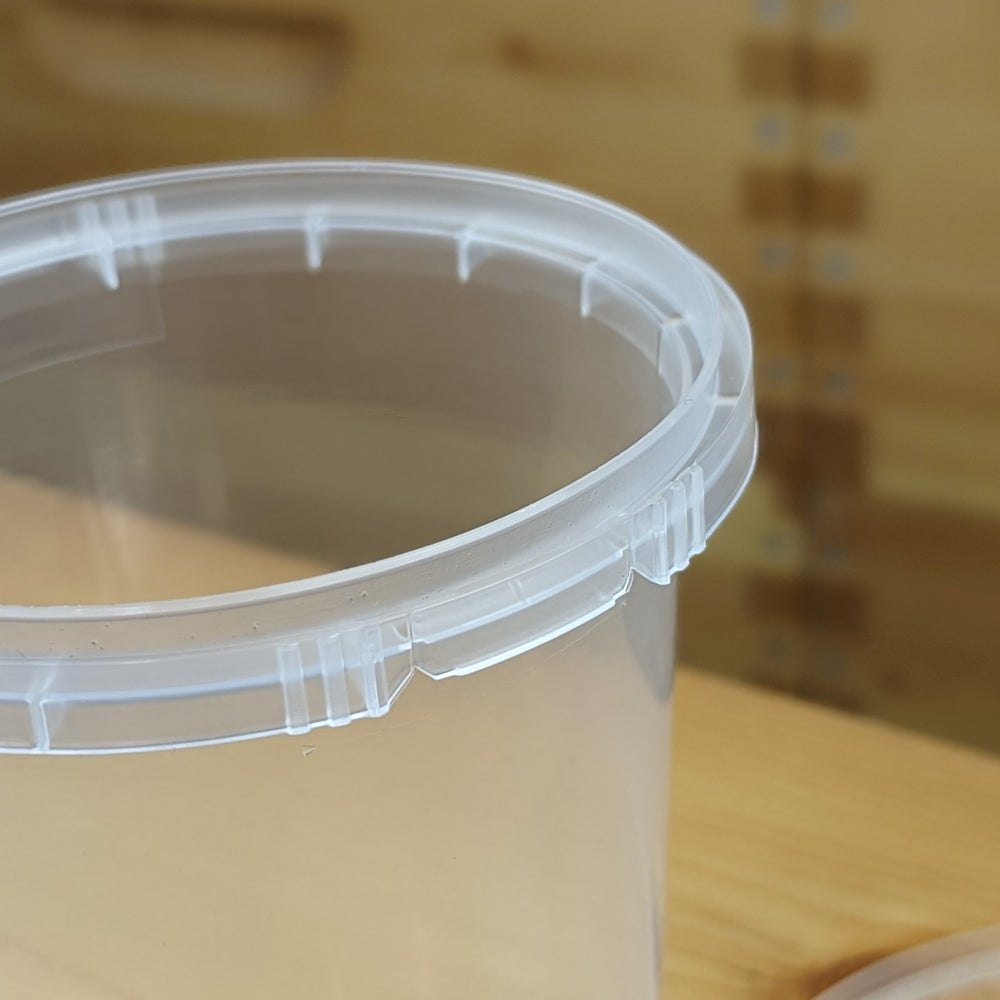 Clear Plastic Honey Tubs