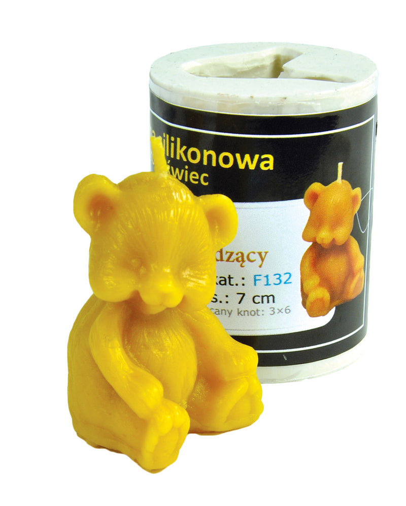 Bear Candle Mold , sitting