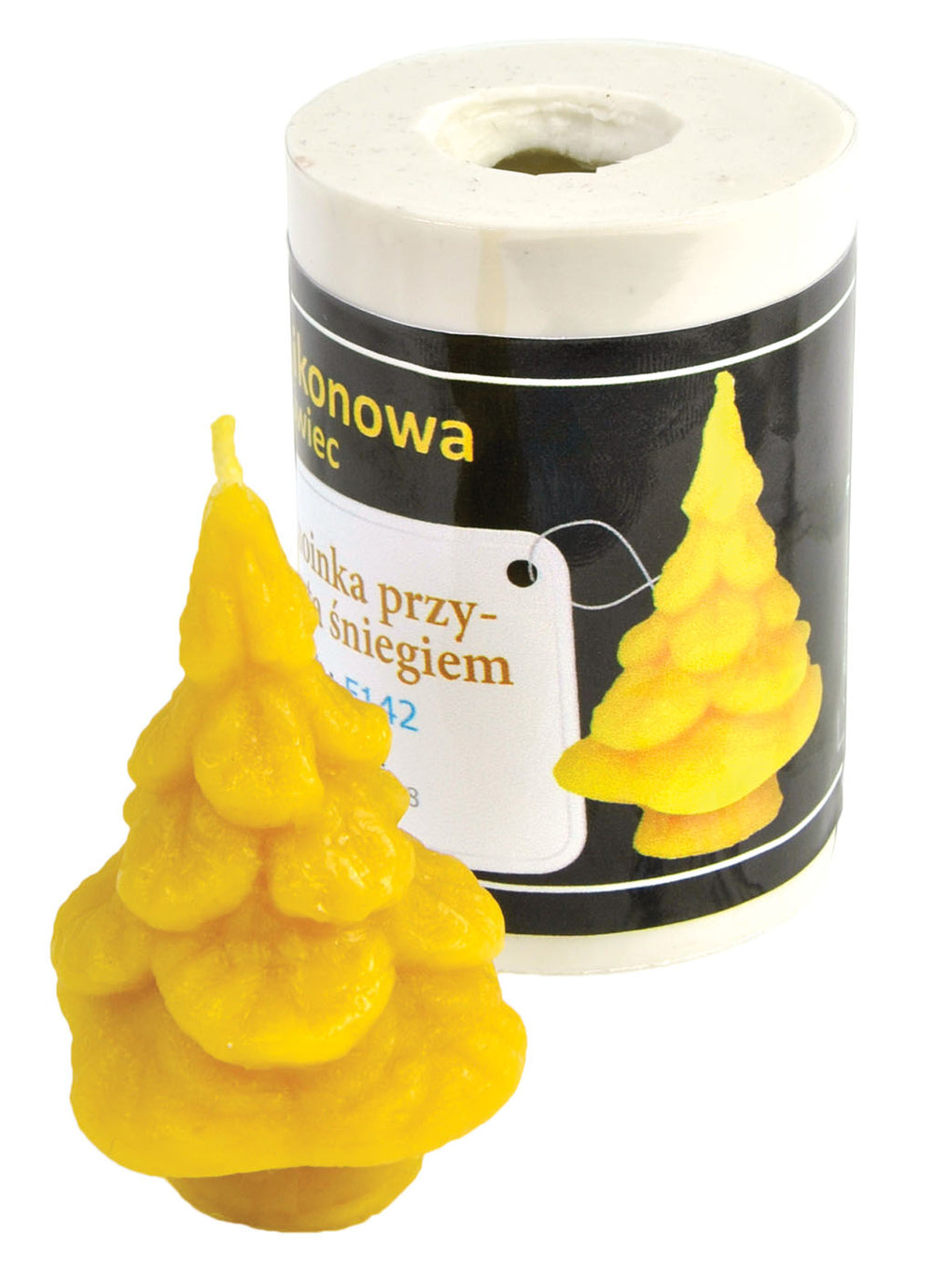 Christmas Tree covered with snow Candle Mold (7cm)