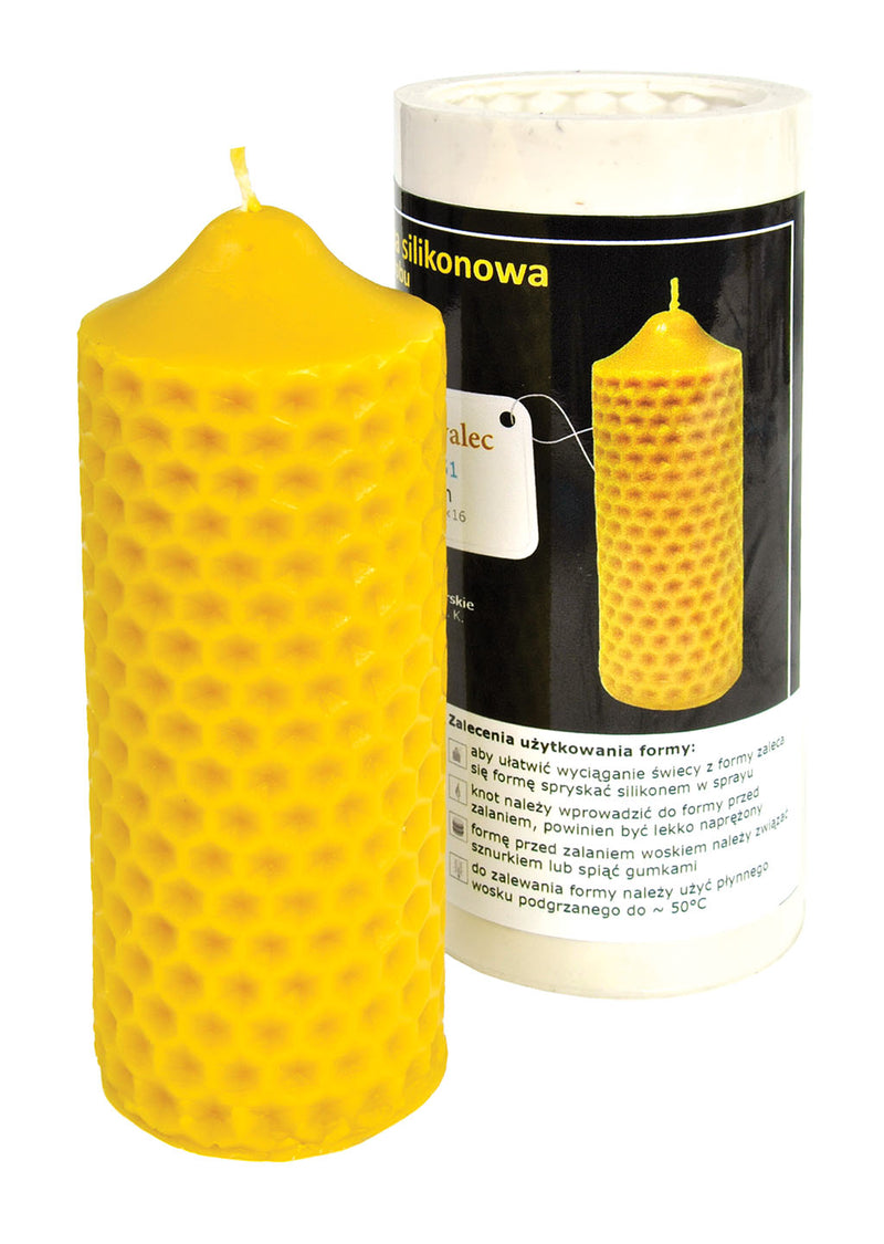 Bees Cylinder Candle Mold