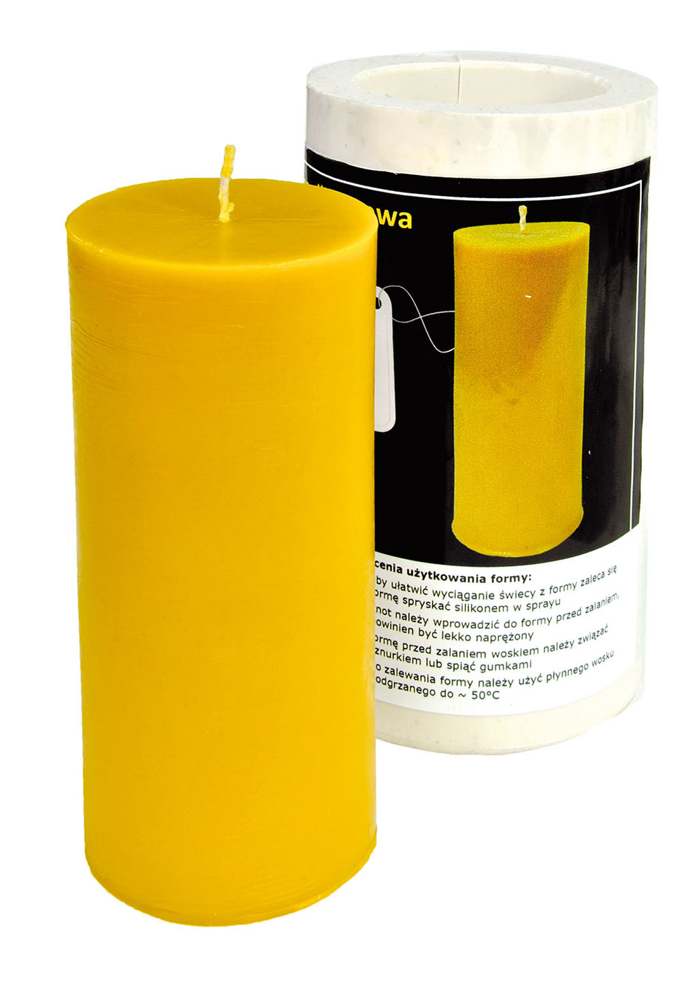 Smooth Cylinder Candle Mold