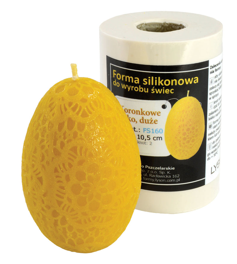 Lace Egg Candle Mold
