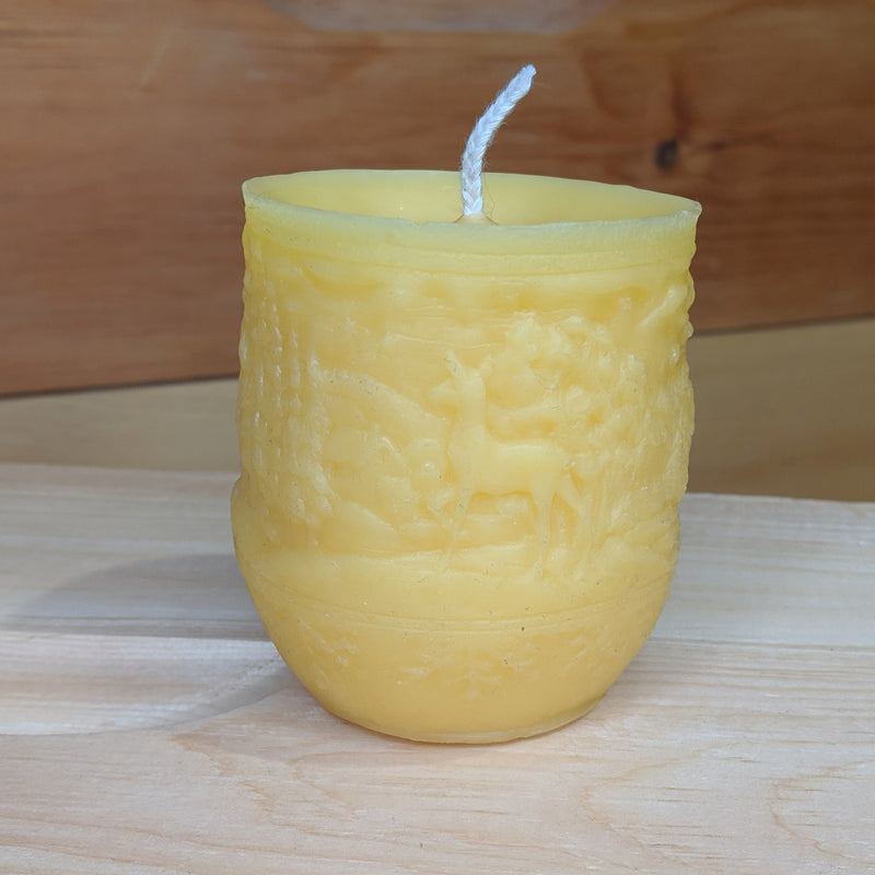 Candle with Winter Landscape Candle Mold