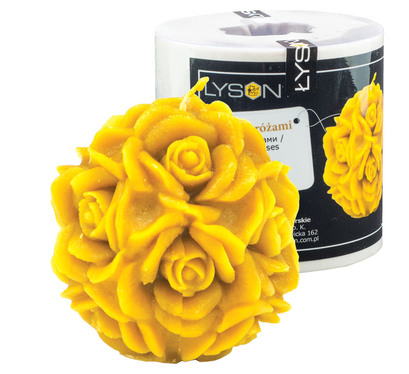 Ball With Roses Candle Mold