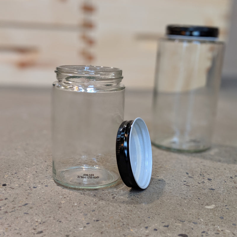 Mason Style Honey Jar