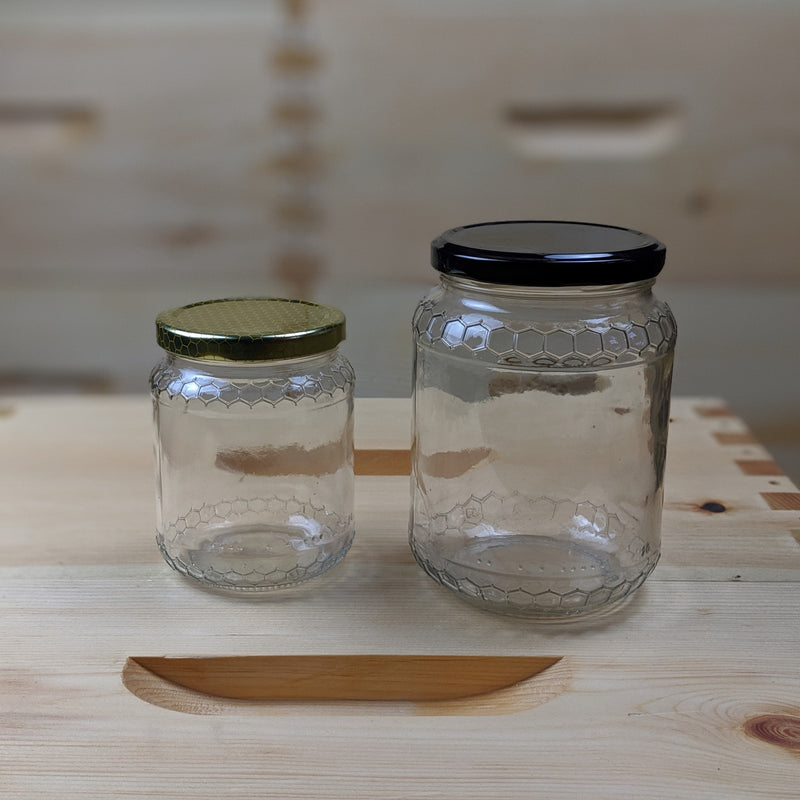 Meile Jar - Honeycomb Embossed Glass Jar