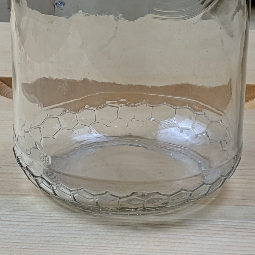Meile Jar - Honeycomb Embossed Glass Jar