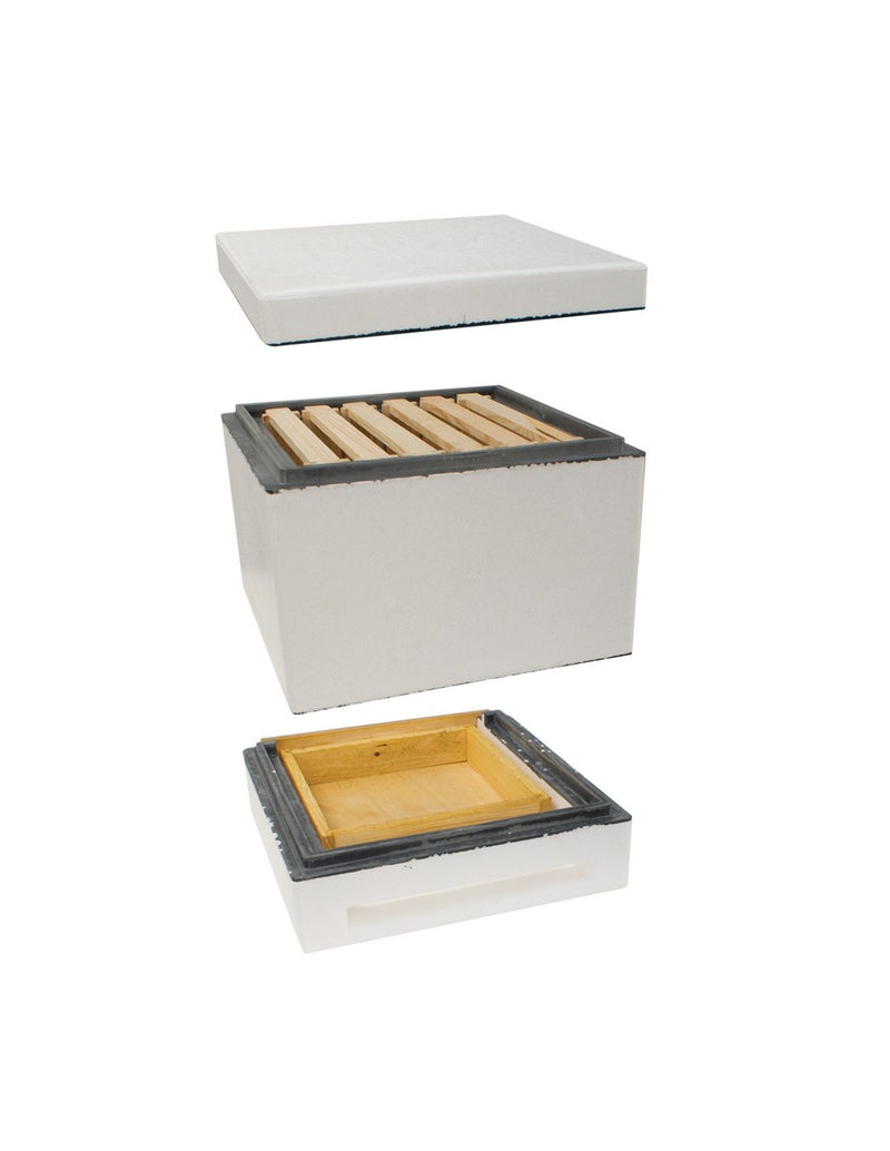 Mini 6 Frame Mating Nuc with Bottom Feeder Tray