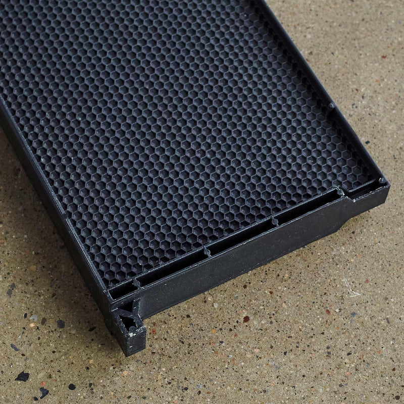 6 1/4" (Medium) Black One Piece Plastic Frame