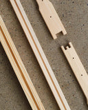 9 1/8" (Deep) Wood Frames - Groove Top and Bottom Bars
