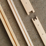 6 1/4" (Medium) Wood Frames - Groove Top and Bottom Bars