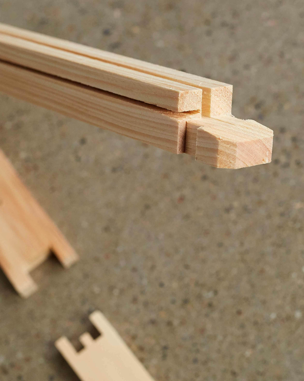 6 1/4" (Medium) Wood Frames - Wedge Top / Groove Bottom Bars