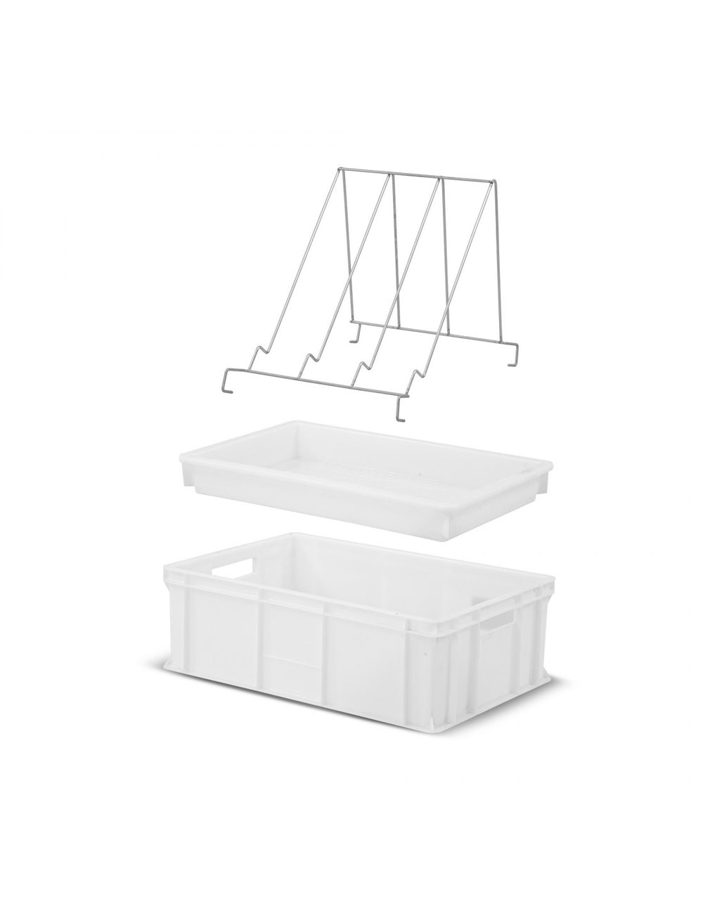 Uncapping tray with plastic strainer and universal frame holder - Lyson